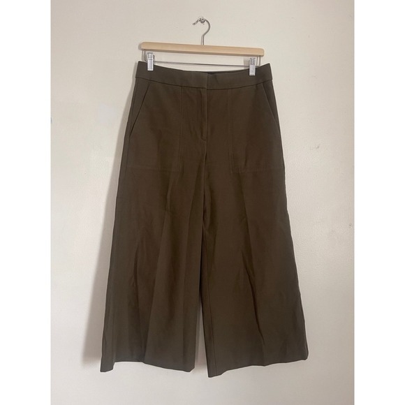 Ann Taylor Wide Leg Green Pants Size 6 - Picture 1 of 8